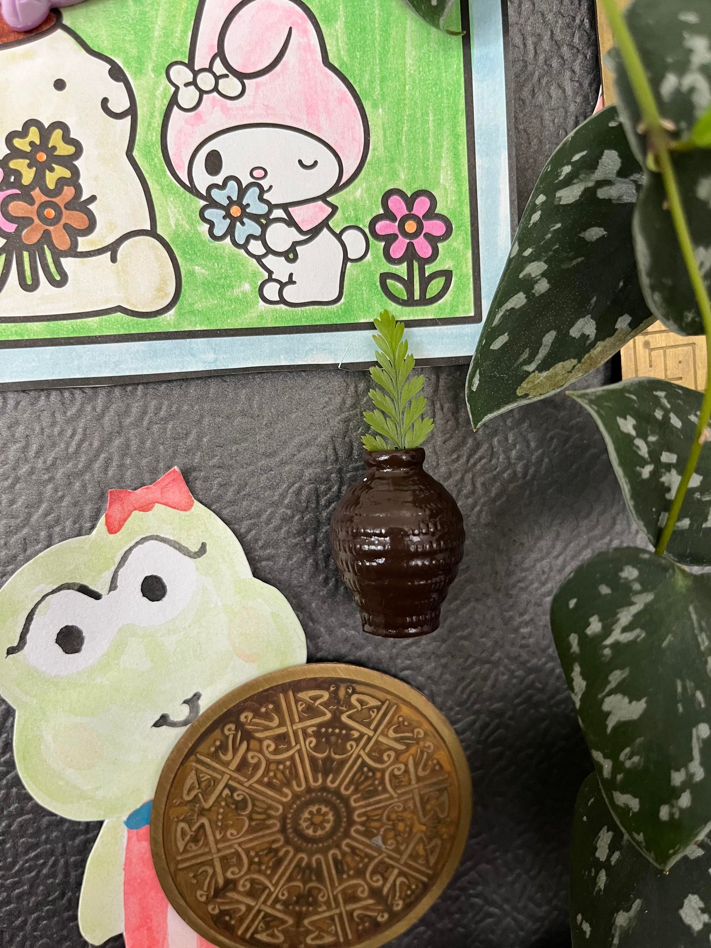 dark brown with ridges