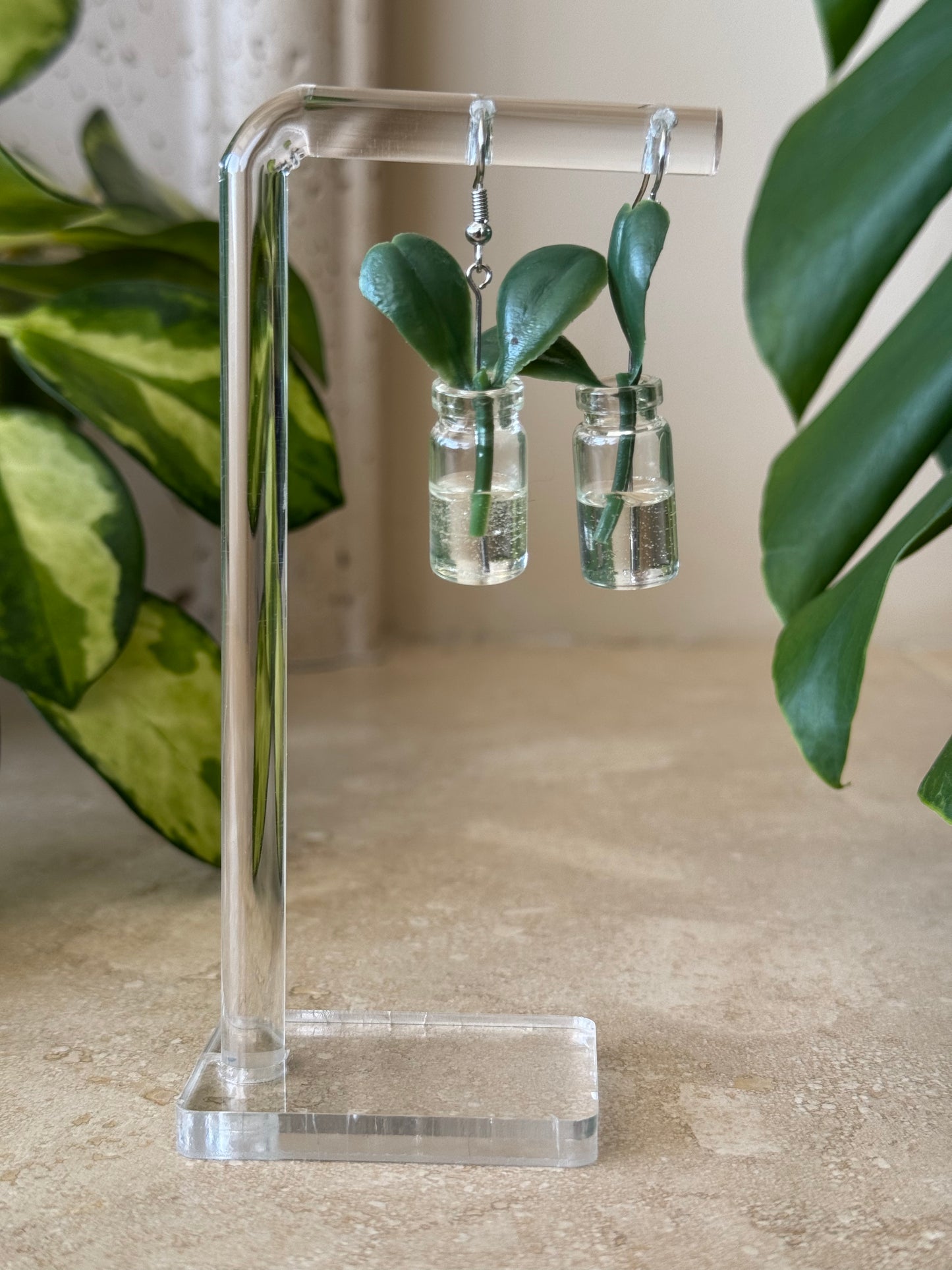 propagation earring - silver metal