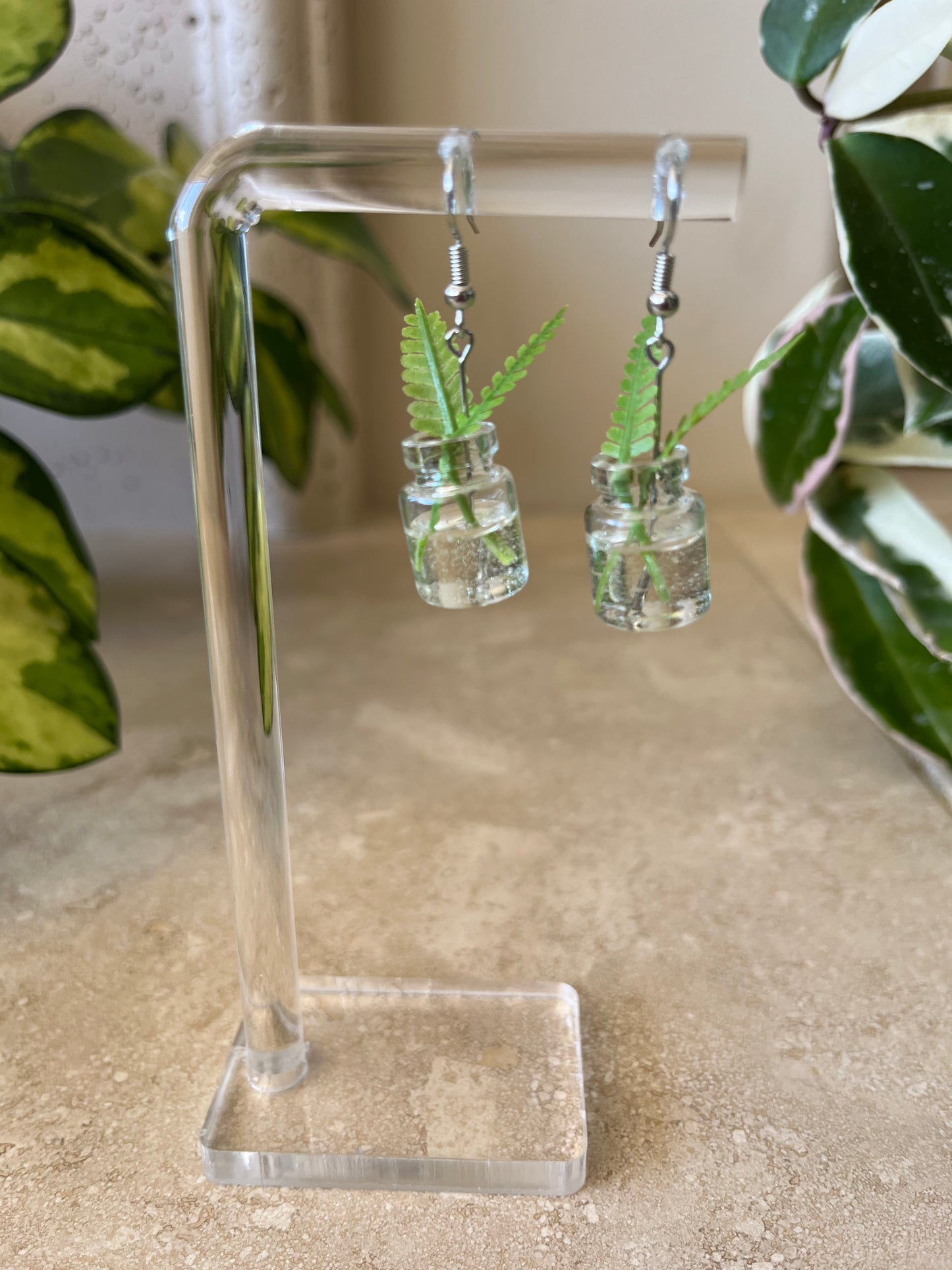 propagation earring - silver metal