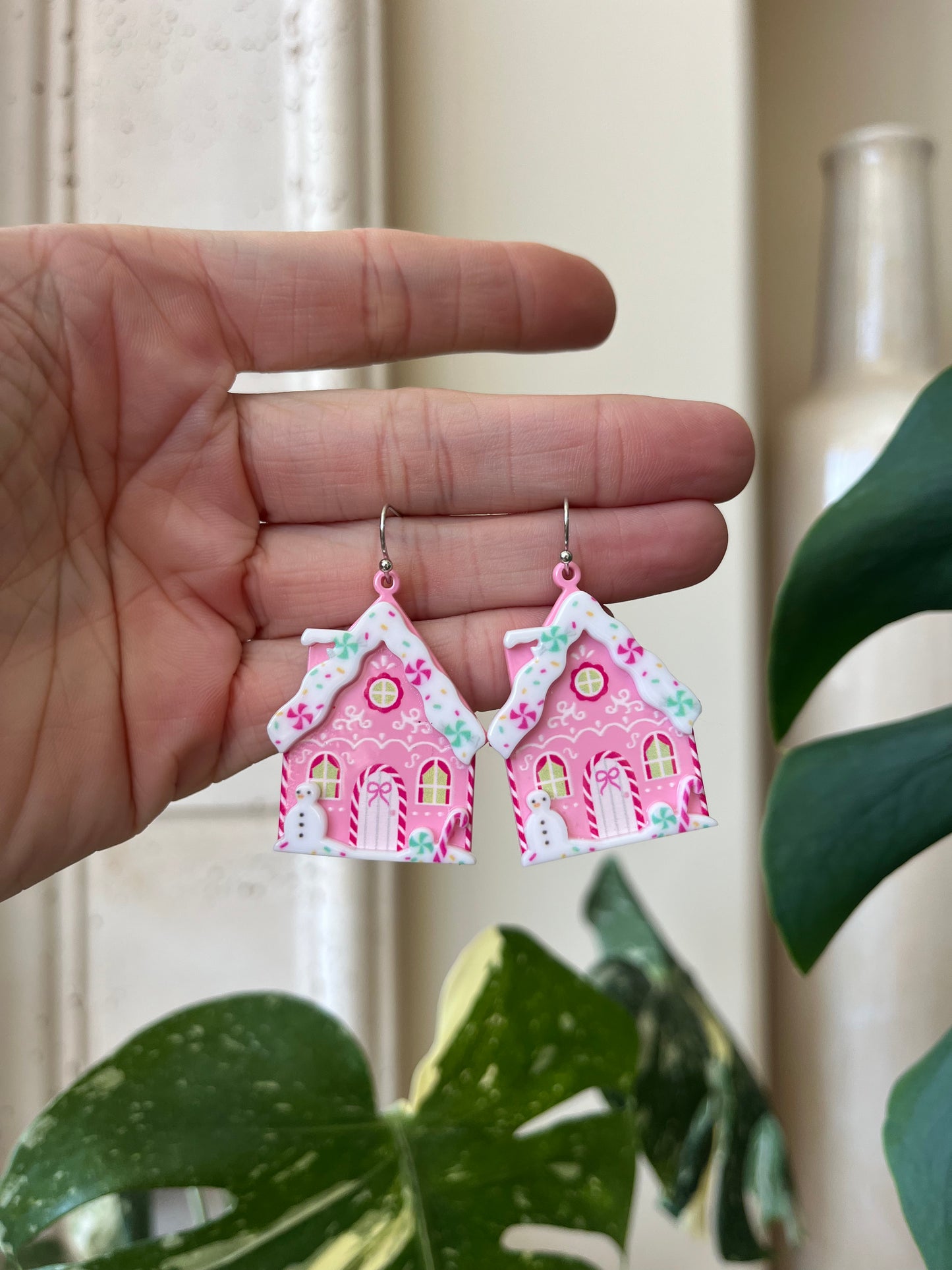 pink gingerbread house