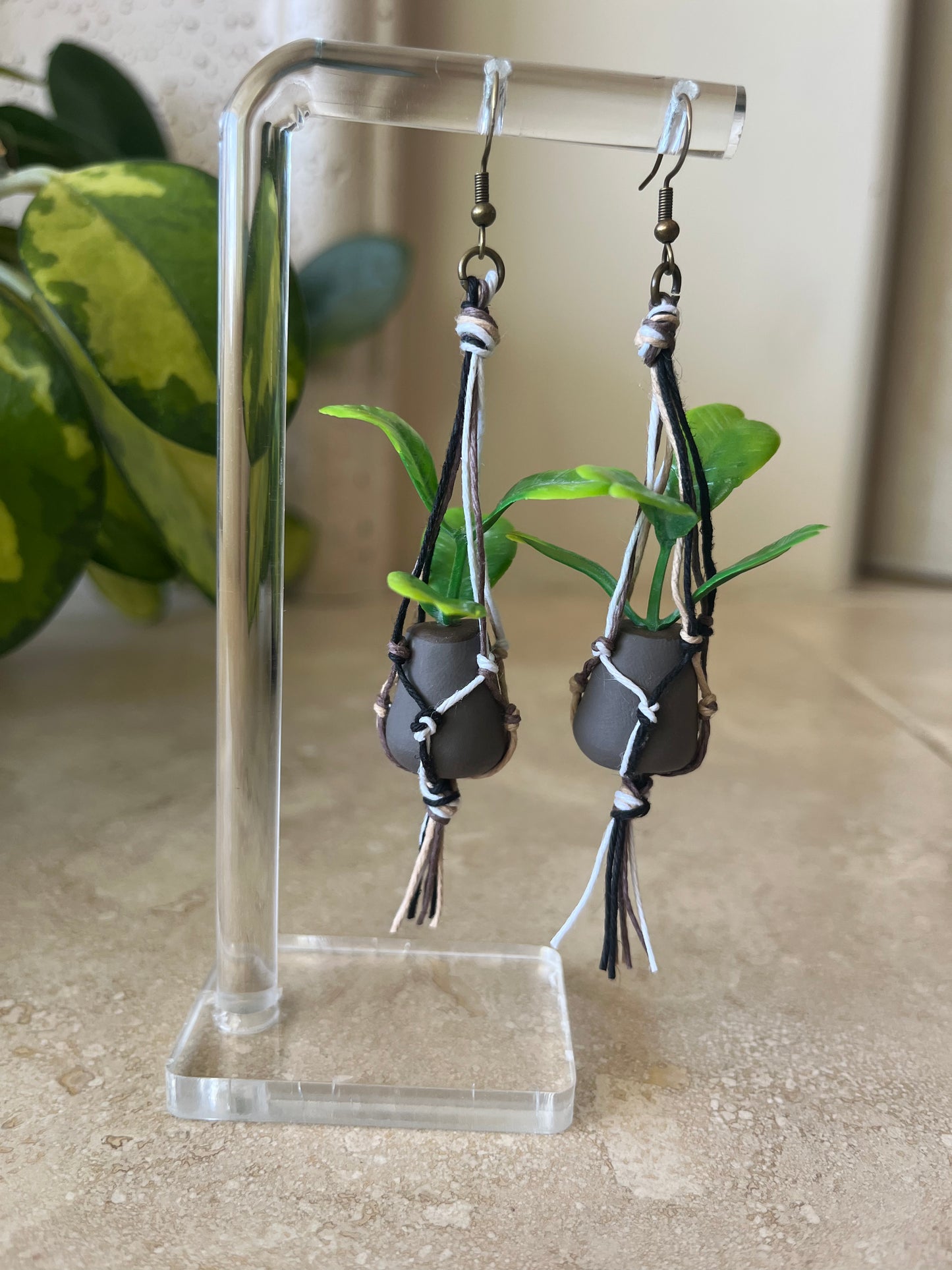 mixed string - black pot