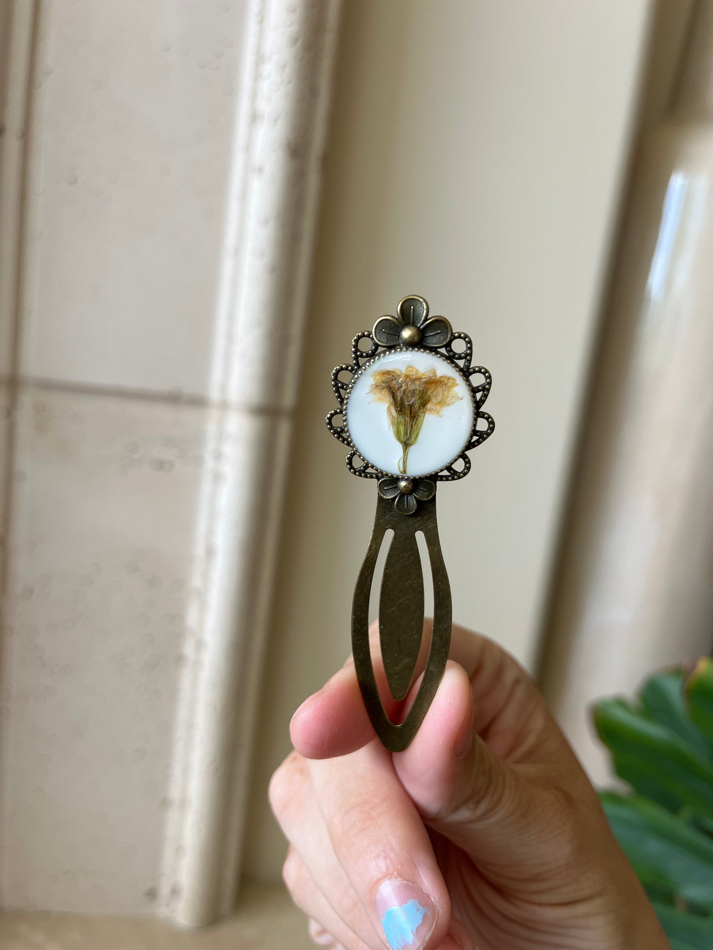 yellow flower bookmark