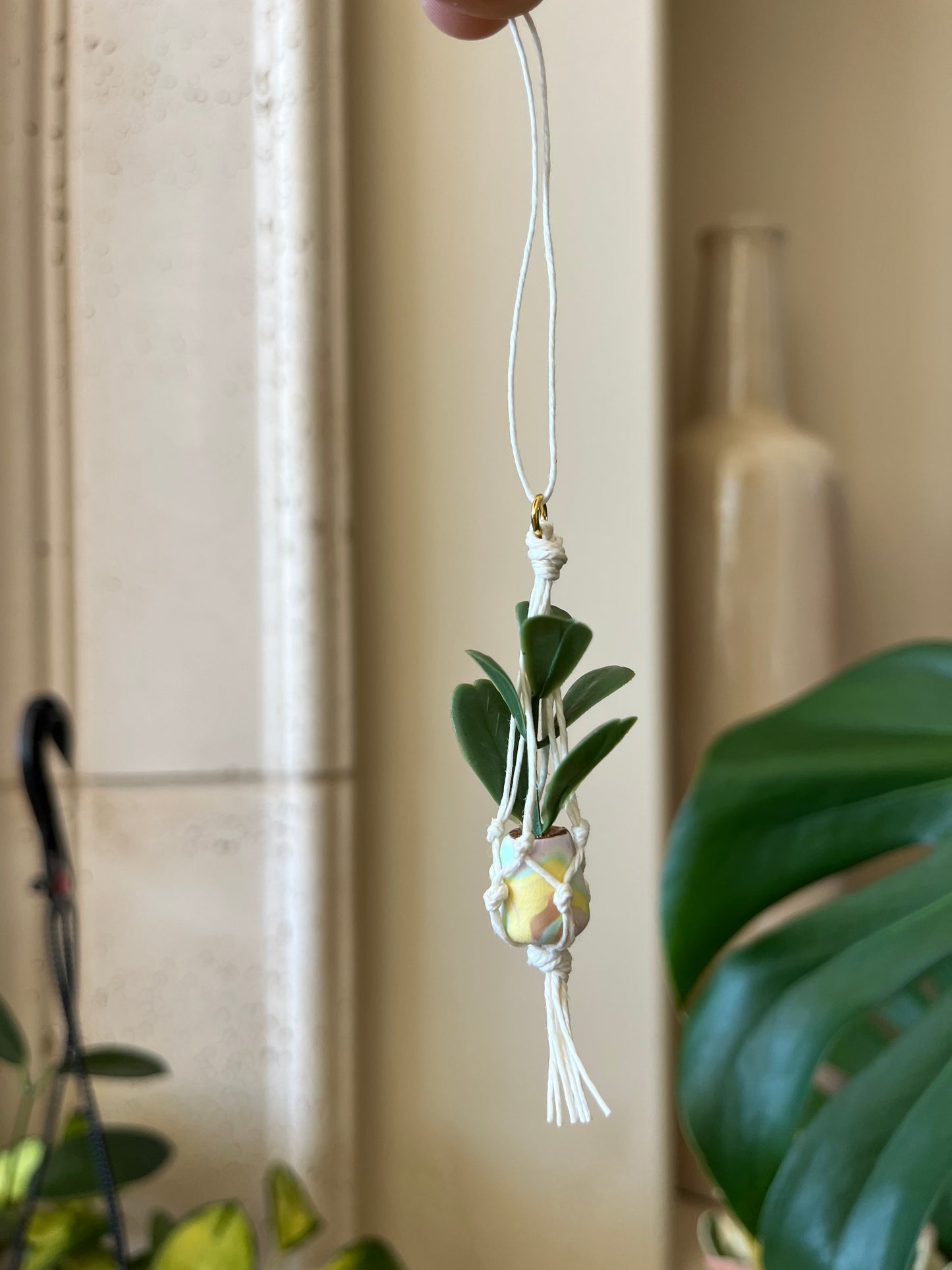 white string - mixed pot