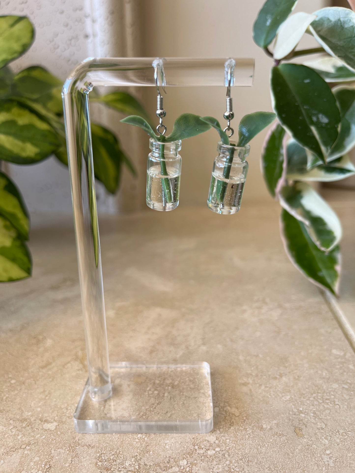 propagation earring - silver metal