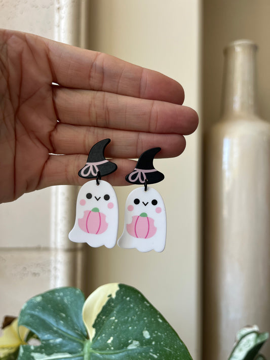 pink pumpkin ghost