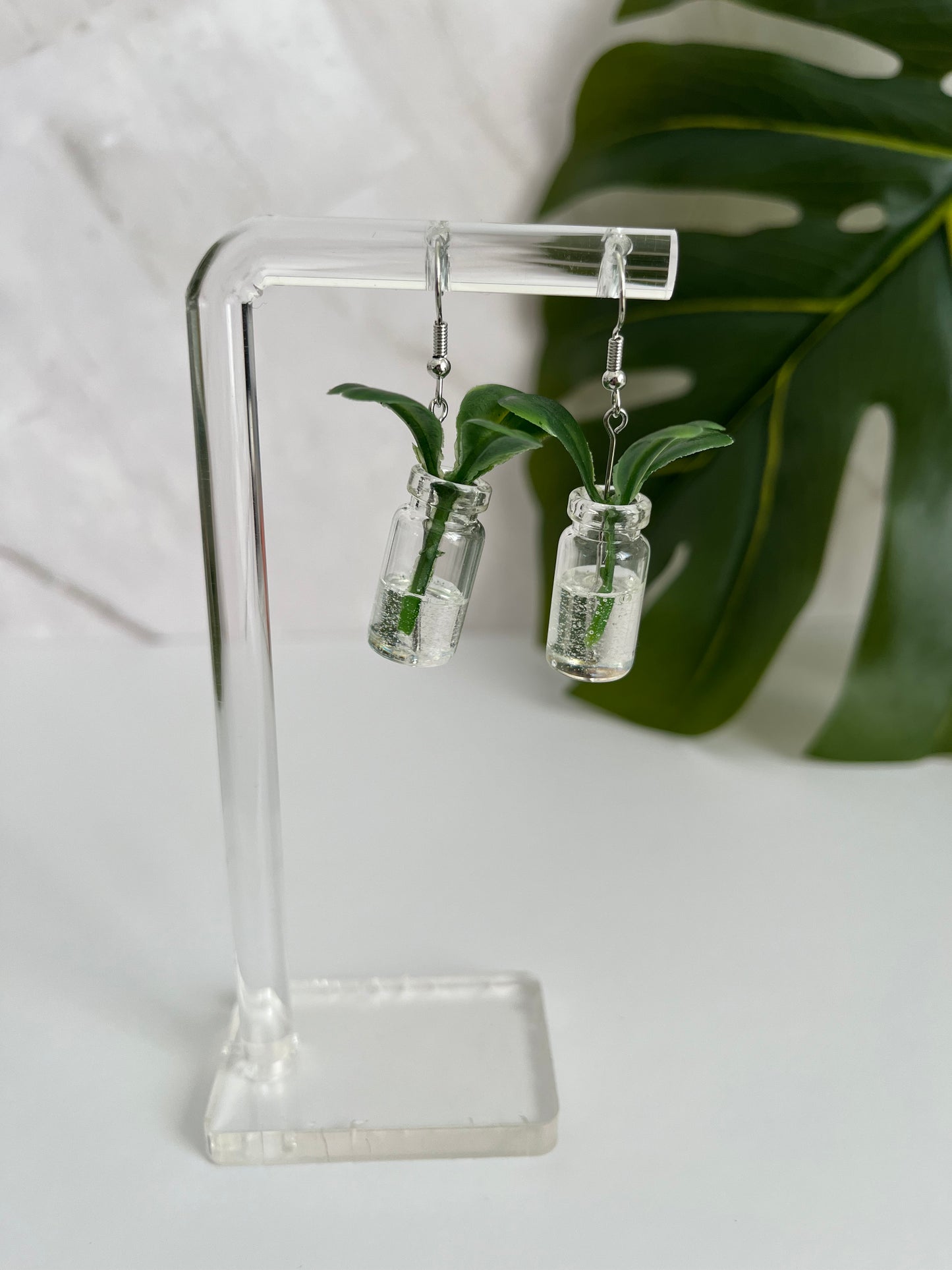 propagation earring - silver metal