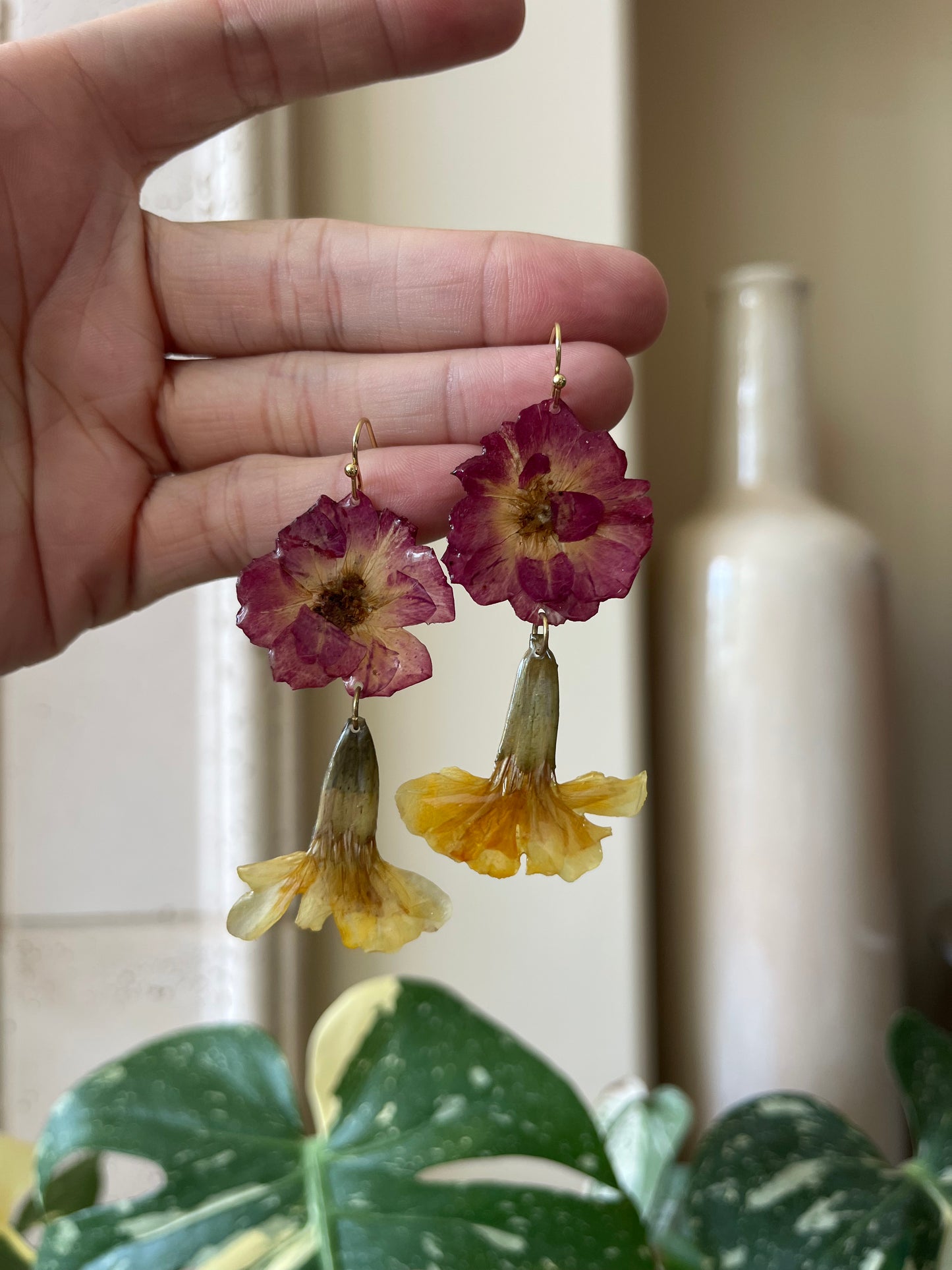 purple and yellow flower