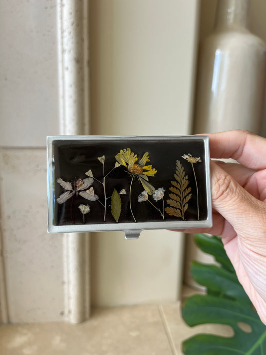 mini garden business card holder