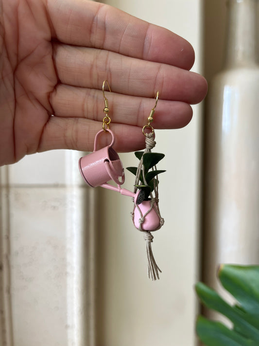 pink set - gold metal