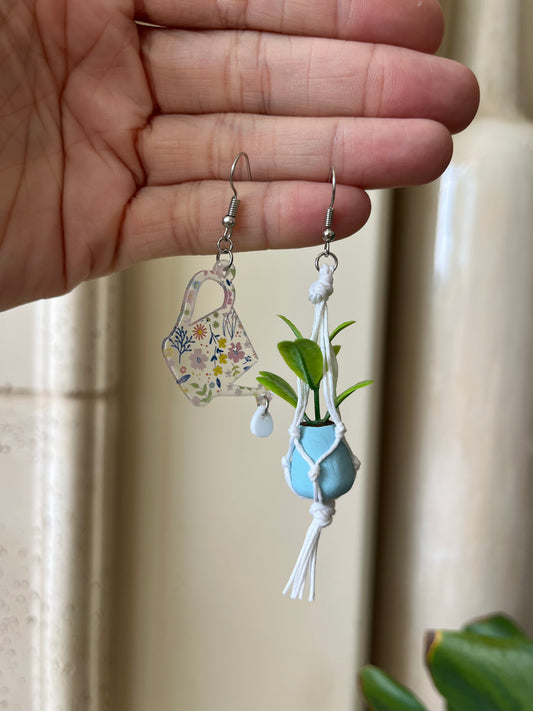 blue set - silver metal