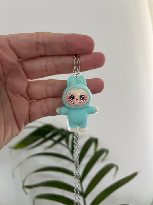 teal necklace
